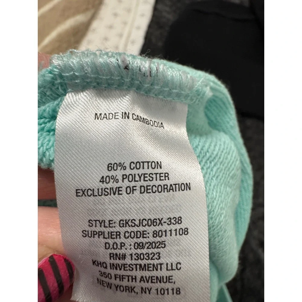 Gap Kids Girls Wide Leg Pants Mint Green Fleece Sweatpants XL 14 16 NWT